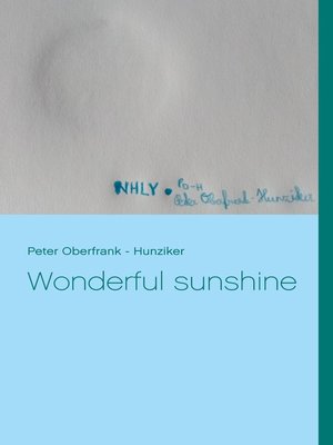 cover image of Wonderful sunshine